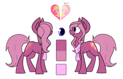 Size: 1024x661 | Tagged: safe, artist:crownedspade, oc, oc:chosen heart, species:earth pony, species:pony, female, mare, reference sheet, simple background, solo, white background