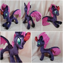 Size: 2896x2896 | Tagged: safe, artist:doctorkoda, character:tempest shadow, species:kirin, species:pony, female, irl, kirin-ified, mare, photo, plushie, smiling, species swap, tempest gets her horn back