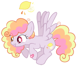 Size: 1651x1425 | Tagged: safe, artist:thepegasisterpony, base used, oc, oc:sherbet sun, parent:derpy hooves, parent:rainbow dash, parents:derpydash, species:pegasus, species:pony, bad teeth, bandage, cute, magical lesbian spawn, mismatched eyes, offspring, simple background, solo, transparent background