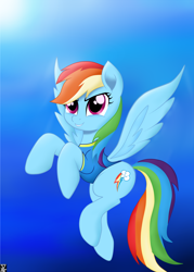 Size: 3500x4880 | Tagged: safe, artist:theretroart88, character:rainbow dash, species:pegasus, species:pony, clothing, female, mare, smiling, solo