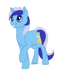 Size: 700x700 | Tagged: safe, artist:darkodraco, character:minuette, species:pony, species:unicorn, female, mare, raised hoof, simple background, smiling, solo, transparent background