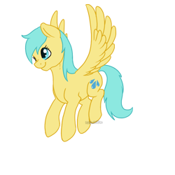 Size: 700x700 | Tagged: safe, artist:darkodraco, character:sunshower raindrops, species:pegasus, species:pony, female, flying, mare, simple background, smiling, solo, spread wings, transparent background, wings