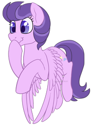 Size: 732x1000 | Tagged: safe, artist:darkodraco, character:clear skies, species:pegasus, species:pony, female, flying, mare, raised hoof, simple background, smiling, solo, spread wings, transparent background, wavy mouth, wings