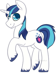Size: 763x1000 | Tagged: safe, artist:darkodraco, character:shining armor, species:pony, species:unicorn, male, raised hoof, simple background, smiling, solo, stallion, transparent background, unshorn fetlocks