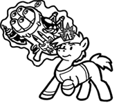 Size: 188x150 | Tagged: safe, artist:crazyperson, oc, oc only, species:pony, species:unicorn, fallout equestria, black and white, clothing, fallout equestria: commonwealth, fanfic, fanfic art, generic pony, glowing horn, grayscale, gun, hooves, horn, levitation, magic, magic aura, male, monochrome, picture for breezies, pipbuck, raised hoof, simple background, solo, stallion, telekinesis, transparent background, vault suit, weapon