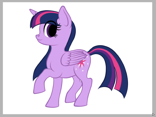 Size: 640x480 | Tagged: safe, artist:vasillium, character:twilight sparkle, character:twilight sparkle (alicorn), species:alicorn, species:pony, animated, animation test, bone, cutie mark, female, gif, horn, marker, one hoof raised, princss, royalty, skeleton, skull, solo, standing, wings, x-ray, x-ray picture