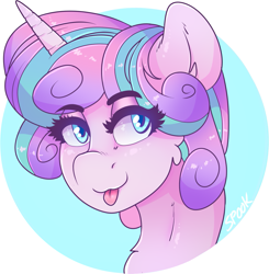 Size: 1265x1292 | Tagged: safe, artist:aaa-its-spook, character:princess flurry heart, species:alicorn, species:pony, blep, cute, female, flurrybetes, older, older flurry heart, silly, solo, tongue out