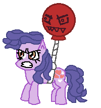 Size: 200x213 | Tagged: safe, artist:drypony198, species:pony, angry, balloon, balloon zombie, cowboys and equestrians, love lock, mad (tv series), mad magazine, plants vs zombies