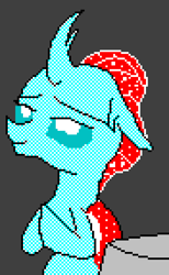 Size: 440x715 | Tagged: safe, artist:derek the metagamer, character:ocellus, species:changeling, species:reformed changeling, episode:uprooted, g4, my little pony: friendship is magic, 16 colors, aseprite, pixel art, praying