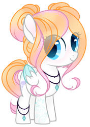 Size: 912x1288 | Tagged: safe, artist:angelamusic13, oc, oc only, oc:zafiro feather, species:pegasus, species:pony, female, filly, simple background, solo, transparent background