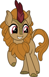 Size: 695x1080 | Tagged: safe, artist:iknowpony, character:fern flare, species:kirin, episode:sounds of silence, g4, my little pony: friendship is magic, .svg available, background kirin, cute, female, flareabetes, simple background, smiling, solo, transparent background, vector