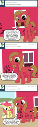 Size: 727x2404 | Tagged: safe, artist:loceri, character:apple bloom, oc, oc:pun, species:pony, ask pun, ask, bucket, female, mare
