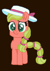 Size: 224x316 | Tagged: safe, artist:drypony198, species:earth pony, species:pony, my little pony: the movie (2017), clothing, cowboys and equestrians, hat, mad (tv series), mad magazine, maplejack, sun hat