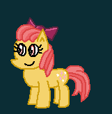 Size: 161x164 | Tagged: safe, artist:drypony198, oc, oc:maple bloomer, species:pony, bow, cowboys and equestrians, mad (tv series), mad magazine