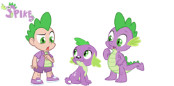 Size: 900x448 | Tagged: safe, artist:bubblestormx, artist:trinityinyang, edit, editor:slayerbvc, character:spike, species:dog, species:human, my little pony:equestria girls, accessory-less edit, doggy dragondox, human doggydox, human dragondox, human spike, humanized, looking down, looking up, missing accessory, redesign, redone, self paradox, simple background, spike the dog, transparent background, vector, vector edit