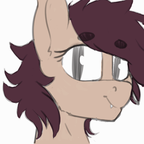 Size: 500x500 | Tagged: safe, artist:cold blight, oc, oc only, oc:slumber tea, species:pony, animated, beanbrows, cute, cute little fangs, eyebrows, fangs, frame by frame, gif, simple background, solo, tongue out