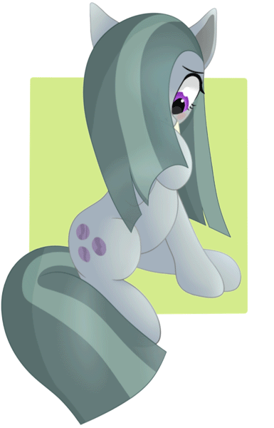 Size: 385x600 | Tagged: safe, artist:szafir87, character:marble pie, species:earth pony, species:pony, abstract background, animated, blinking, blushing, cute, dawwww, eye clipping through hair, eye shimmer, female, gif, hair over one eye, heart, hiding, hnnng, marblebetes, mare, mouth hold, paper, precious, simple background, sitting, solo, szafir87 is trying to murder us, weapons-grade cute