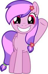 Size: 721x1108 | Tagged: safe, artist:jeremeymcdude, oc, oc:moonlight blossom, species:pegasus, species:pony, female, looking at you, simple background, solo, transparent background, vector, waving