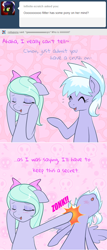 Size: 500x1168 | Tagged: safe, artist:marikaefer, character:cloudchaser, character:flitter, species:pony, ask, ask flitter and cloudchaser, blushing, tumblr