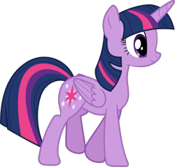 Size: 1129x1080 | Tagged: safe, artist:iknowpony, character:twilight sparkle, character:twilight sparkle (alicorn), species:alicorn, species:pony, episode:what about discord?, g4, my little pony: friendship is magic, female, mare, simple background, smiling, solo, transparent background, vector, walking