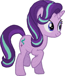 Size: 914x1080 | Tagged: safe, artist:iknowpony, character:starlight glimmer, species:pony, species:unicorn, episode:the crystalling, g4, my little pony: friendship is magic, female, mare, raised hoof, simple background, smiling, solo, transparent background