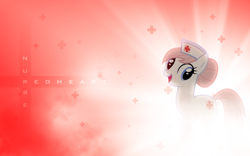 Size: 1920x1200 | Tagged: source needed, safe, artist:vexx3, edit, character:nurse redheart, female, solo, vector, wallpaper, wallpaper edit