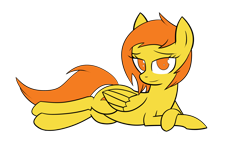 Size: 4128x2322 | Tagged: safe, artist:vexx3, character:spitfire, species:pony, bedroom eyes, female, solo