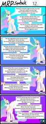 Size: 800x2153 | Tagged: safe, artist:umneem, character:derpy hooves, character:lyra heartstrings, character:princess celestia, character:queen chrysalis, species:alicorn, species:changeling, species:dog, species:pegasus, species:pony, species:unicorn, changeling queen, comic, female, insect, mare, meme, mrp:sputnik, sitting, sitting lyra, stick