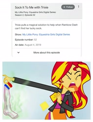 Size: 3106x4096 | Tagged: safe, artist:maze1000, character:rainbow dash, character:sunset shimmer, character:trixie, episode:sock it to me, g4, my little pony: equestria girls, my little pony:equestria girls, spoiler:choose your own ending (season 2), spoiler:eqg series (season 2), meme, smelly, sunset is disgusted