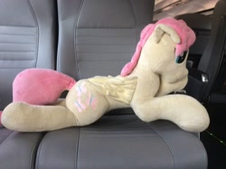 Size: 960x717 | Tagged: safe, artist:blackwater627, artist:ponylover88, character:fluttershy, species:pony, bronycon, butterscotch, irl, photo, plushie, rule 63