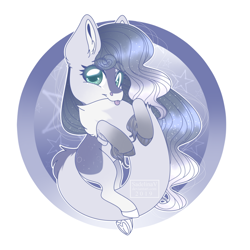 Size: 900x900 | Tagged: safe, artist:sadelinav, oc, oc only, oc:tsuki, species:earth pony, species:pony, augmented tail, colored hooves, female, mare, simple background, solo, tongue out, transparent background