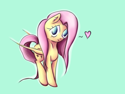 Size: 4000x3000 | Tagged: safe, artist:coco-drillo, character:fluttershy, species:pegasus, species:pony, colourful, cute, diabetes, female, heart, shyabetes, simple background, solo, waifu