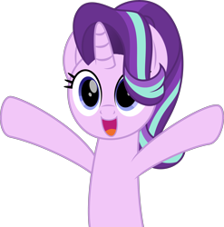 Size: 4721x4782 | Tagged: safe, artist:potato22, character:starlight glimmer, species:pony, species:unicorn, cute, female, glimmerbetes, happy, hooves in air, mare, open mouth, smiling, solo