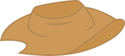 Size: 2801x1262 | Tagged: safe, artist:barrfind, applejack's hat, clothing, cowboy hat, hat, no pony, object, resource, simple background, transparent background, vector