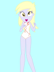 Size: 1536x2048 | Tagged: safe, artist:draymanor57, character:derpy hooves, my little pony:equestria girls, clothing, one-piece swimsuit, swimsuit, swimsuit edit