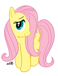 Size: 459x600 | Tagged: safe, artist:empty-10, character:fluttershy, species:pegasus, species:pony, g4, female, mare, photoshop, simple background, solo, white background