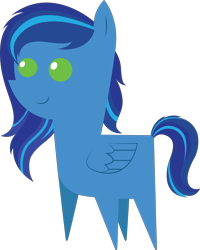 Size: 4597x5740 | Tagged: safe, artist:cosmiceclipsed, derpibooru original, oc, oc only, oc:blue spring, species:pegasus, species:pony, green eyes, pegasus oc, pointy ponies, simple background, solo, transparent background, wings