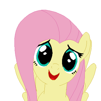 Size: 350x350 | Tagged: safe, artist:tomdantherock, character:fluttershy, animated, cute, female, fourth wall, licking, shyabetes, simple background, solo, tongue out, transparent background