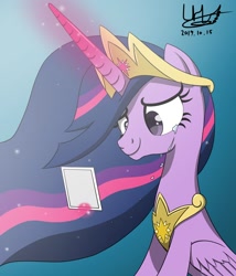 Size: 1280x1494 | Tagged: safe, artist:livehotsun, character:twilight sparkle, character:twilight sparkle (alicorn), species:alicorn, species:pony, episode:the last problem, g4, my little pony: friendship is magic, crying, immortality blues, levitation, magic, photo, picture, princess twilight 2.0, telekinesis