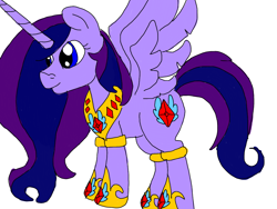 Size: 1024x768 | Tagged: safe, artist:wolfspiritclan, oc, oc only, oc:ruby red, species:alicorn, species:pony, alicorn oc, hoof shoes, jewelry, original character do not steal, regalia, solo
