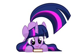 Size: 4128x3096 | Tagged: safe, artist:lovehtf421, character:twilight sparkle, species:pony, behaving like a cat, book, bookhorse, cute, eyes on the prize, face down ass up, female, high res, looking at something, open mouth, simple background, solo, that pony sure does love books, transparent background, twiabetes