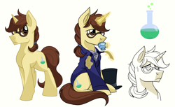 Size: 2000x1220 | Tagged: safe, artist:itstaylor-made, species:pony, henry jekyll, jekyll & hyde, ponified