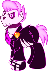 Size: 3962x5876 | Tagged: safe, artist:gray-gold, species:pony, crossover, lewis the skeleton, mystery skulls, mystery skulls ghost, ponified