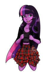 Size: 1000x1428 | Tagged: safe, artist:thanhvy15599, character:midnight sparkle, character:twilight sparkle, my little pony:equestria girls, casualoutfit, midnight sparkle
