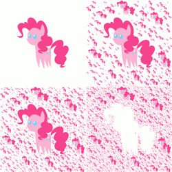 Size: 1333x1333 | Tagged: safe, artist:umneem, character:pinkie pie, species:earth pony, species:pony, multeity, pointy ponies