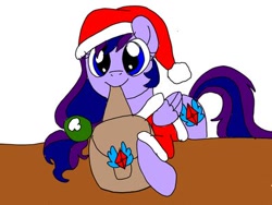 Size: 400x300 | Tagged: safe, artist:wolfspiritclan, oc, oc:pony adean, species:pegasus, species:pony, christmas, holiday, original character do not steal