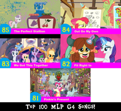 Size: 1704x1560 | Tagged: safe, artist:don2602, edit, edited screencap, screencap, character:apple bloom, character:applejack, character:berry punch, character:berryshine, character:cloud kicker, character:fluttershy, character:neon lights, character:pinkie pie, character:rainbow dash, character:rarity, character:rising star, character:spike, character:sweetie belle, character:tree hugger, character:twilight sparkle, character:twilight sparkle (alicorn), character:written script, character:yona, species:alicorn, species:dragon, species:earth pony, species:pegasus, species:pony, species:unicorn, species:yak, episode:a hearth's warming tail, episode:hearts and hooves day, episode:on your marks, episode:she's all yak, g4, my little pony: friendship is magic, my little pony: the movie (2017), fit right in, food, jelly, jelly pony, looking up, makeup, out on my own, paintbrush, painting, pinkie's present, spirit of hearth's warming presents, the perfect stallion, top 100 mlp g4 songs, we got this together