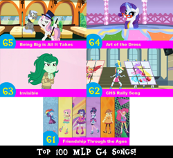 Size: 1704x1560 | Tagged: safe, artist:don2602, edit, edited screencap, screencap, character:adagio dazzle, character:applejack, character:aria blaze, character:fluttershy, character:pinkie pie, character:rainbow dash, character:rarity, character:sonata dusk, character:sunset satan, character:sunset shimmer, character:sweetie belle, character:twilight sparkle, character:wallflower blush, species:earth pony, species:pony, species:unicorn, episode:friendship through the ages, episode:growing up is hard to do, episode:suited for success, equestria girls:forgotten friendship, equestria girls:friendship games, g4, my little pony: equestria girls, my little pony: friendship is magic, my little pony:equestria girls, art of the dress, being big is all it takes, cane, chs rally song, clothing, demon, disguise, disguised siren, dress, glasses, hat, invisible, older, older sweetie belle, sunset satan, the dazzlings, top 100 mlp g4 songs, top hat