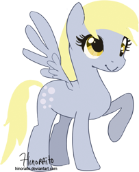 Size: 423x520 | Tagged: safe, artist:hinoraito, character:derpy hooves, cute, derpibetes, female, simple background, solo, transparent background