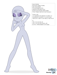 Size: 2500x3293 | Tagged: safe, artist:doraair, oc, oc only, episode:the other side, g4, my little pony: equestria girls, my little pony:equestria girls, base, breasts, eyelashes, eyes closed, featureless breasts, featureless crotch, female, makeup, simple background, smiling, solo, text, transparent background